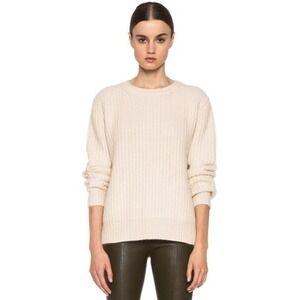 Acne Studios Rakel Rib Sweater Women XS Angora Halo Knit Fisherman Heritage